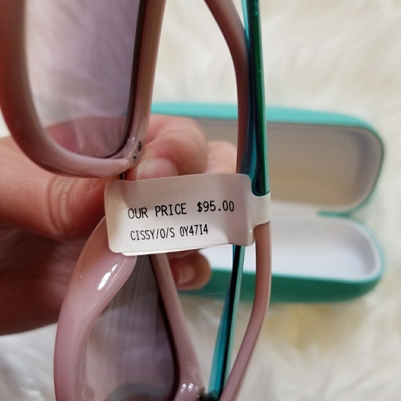 NWT Kate Spade Cissy Cat Pink Gold Sunglasses - Picture 6 of 8